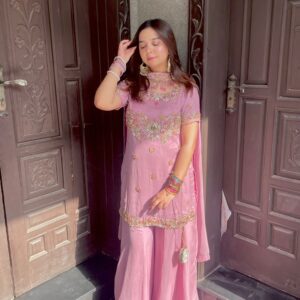 Pinky | Made on pure chiffon